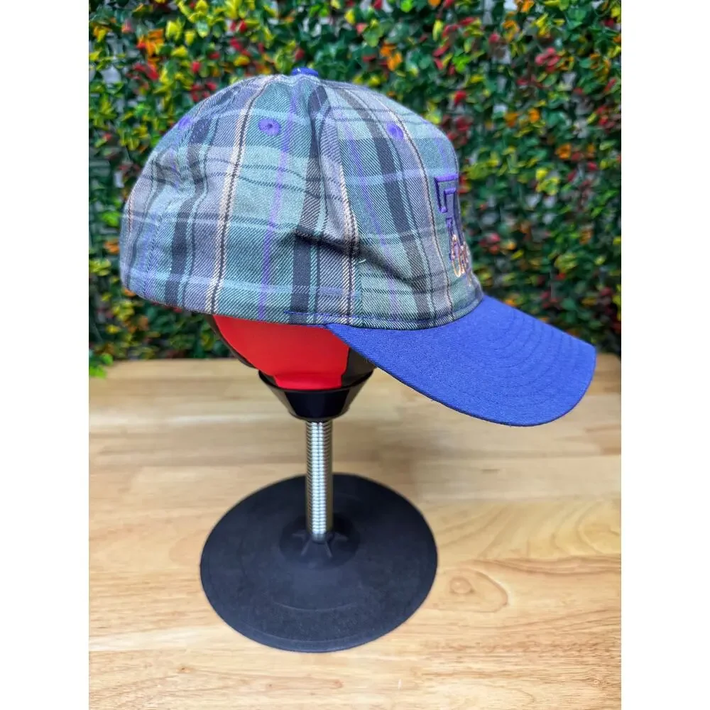 Texas A&M Aggies Koza's San Sun Plaid Hat Vintage 90's Purple Tartan‎ ATM NCAA